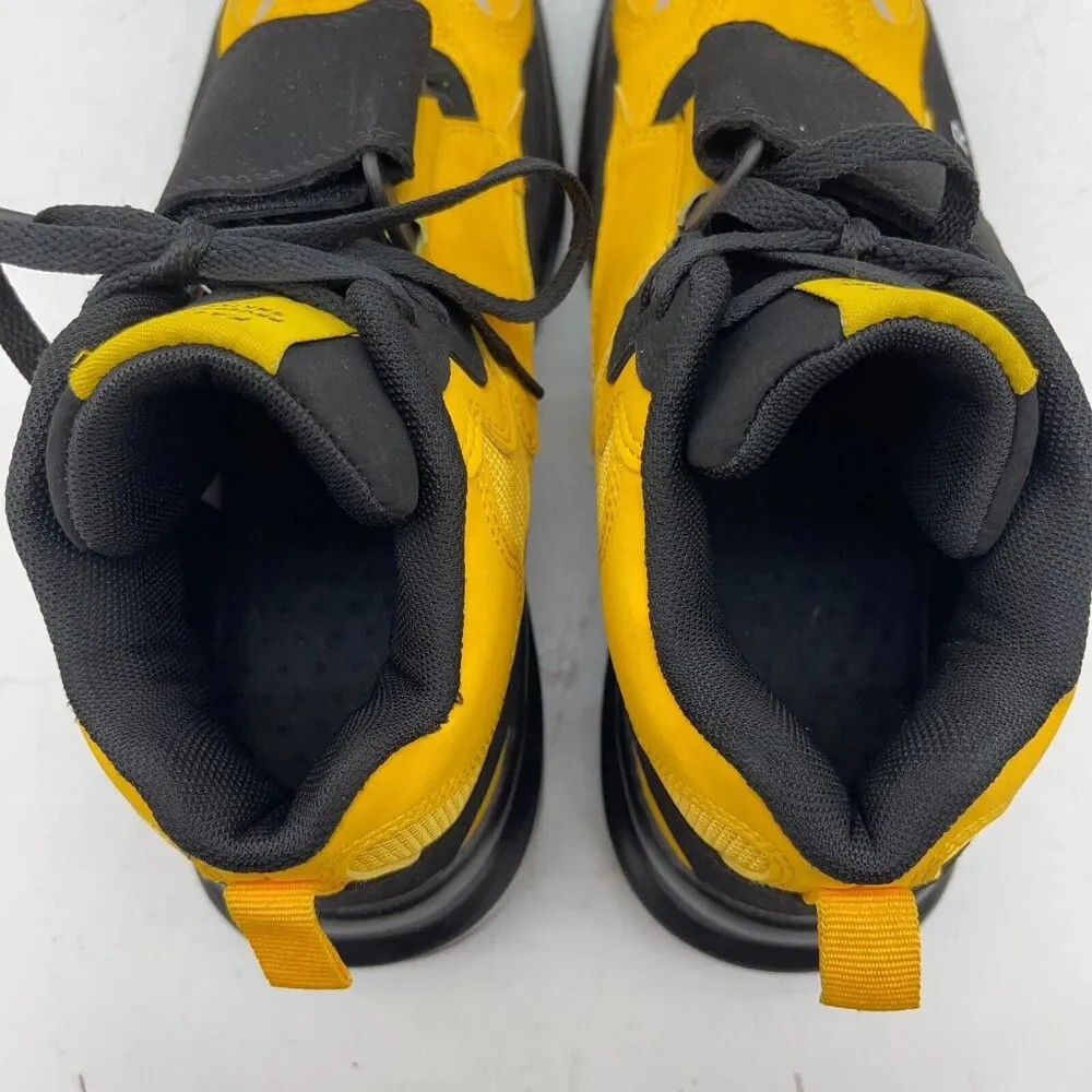 Fashion Lace up Sneakers Mens Size 42 Yellow/ Black Skateboard Shoes